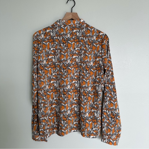 ASOS Vila Vila Animal Print Blouse - Picture 8 of 8